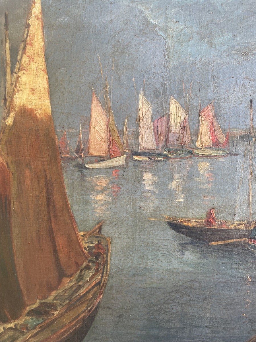 Retour de pêche à Douarnenez de Gaston Pottier -photo-2