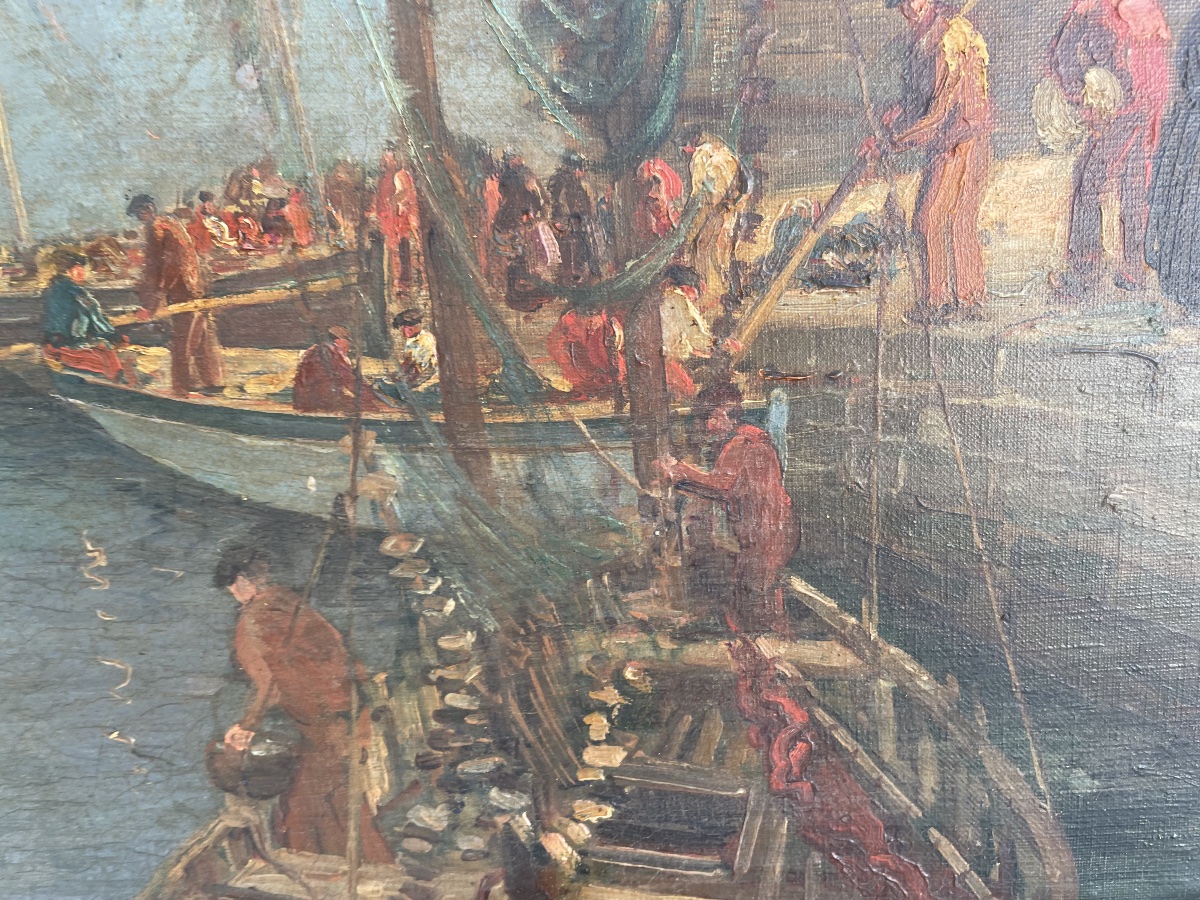 Retour de pêche à Douarnenez de Gaston Pottier -photo-3