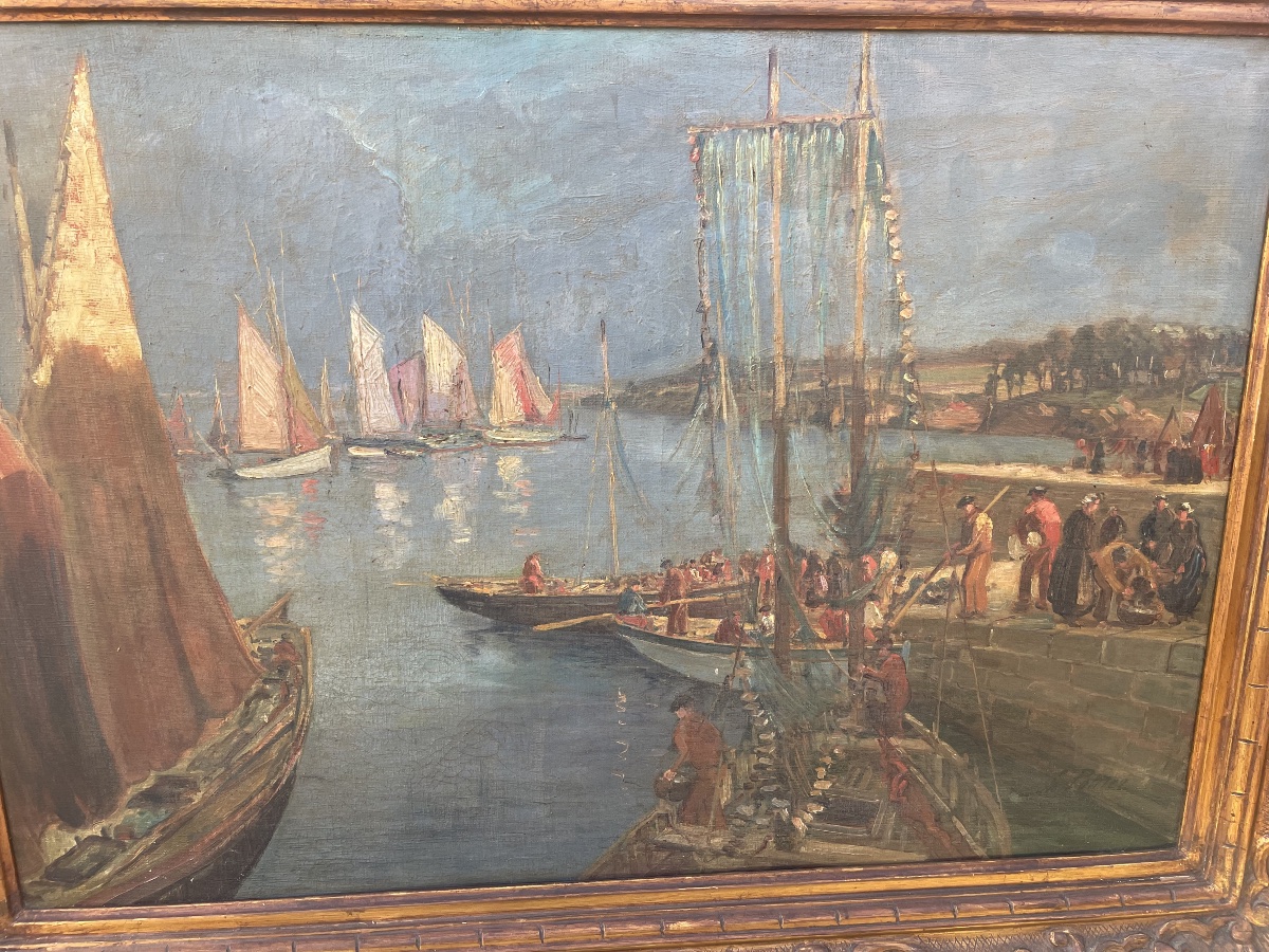 Retour de pêche à Douarnenez de Gaston Pottier -photo-5