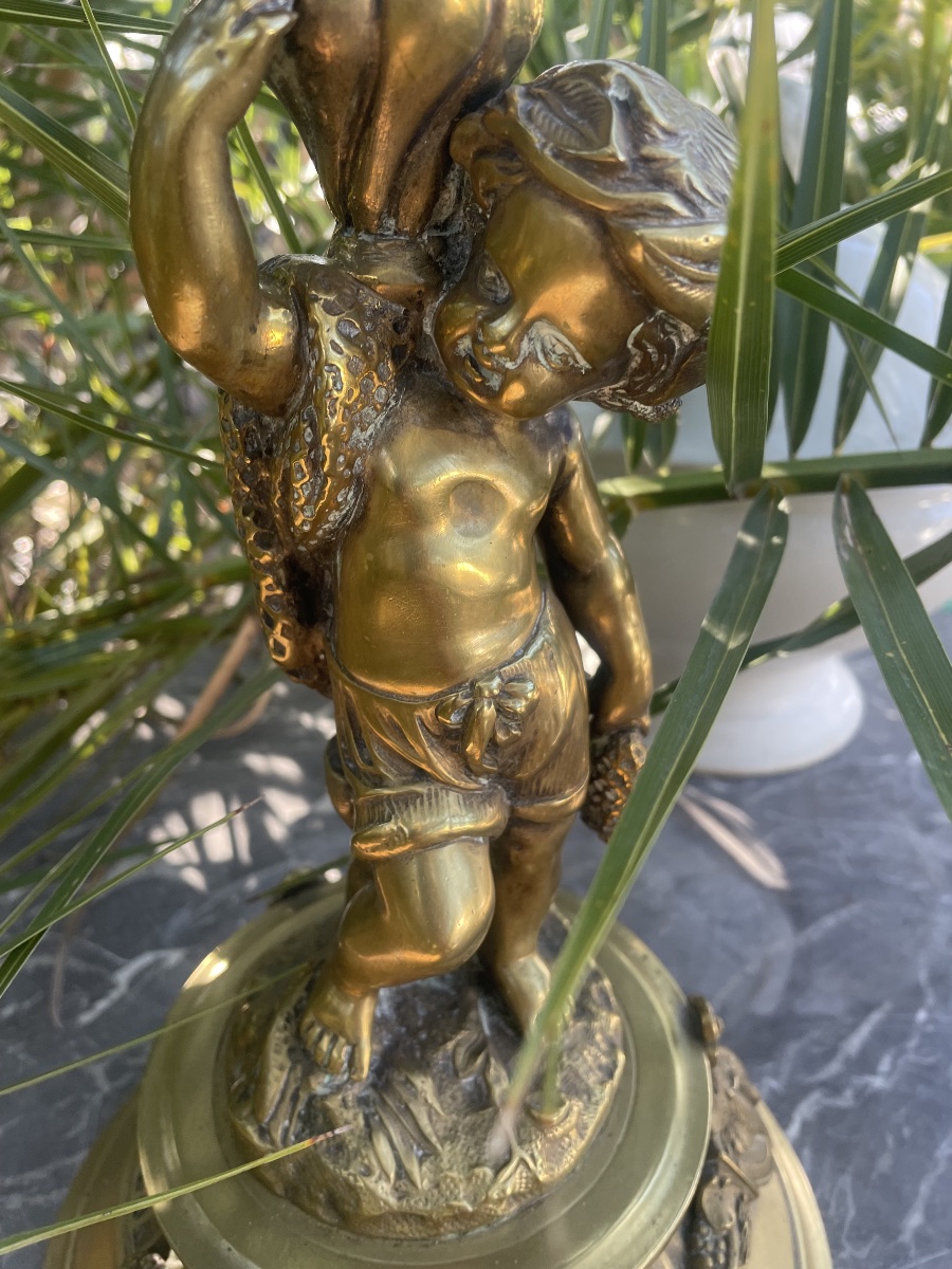Bronze Angelot Lamp -photo-3