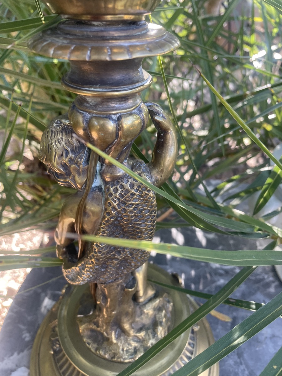 Bronze Angelot Lamp -photo-6