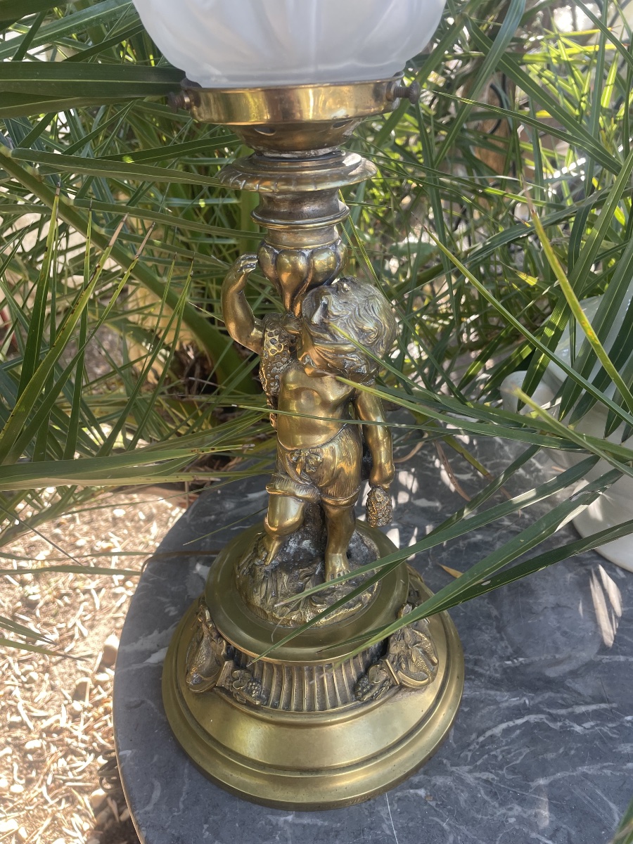 Bronze Angelot Lamp -photo-8