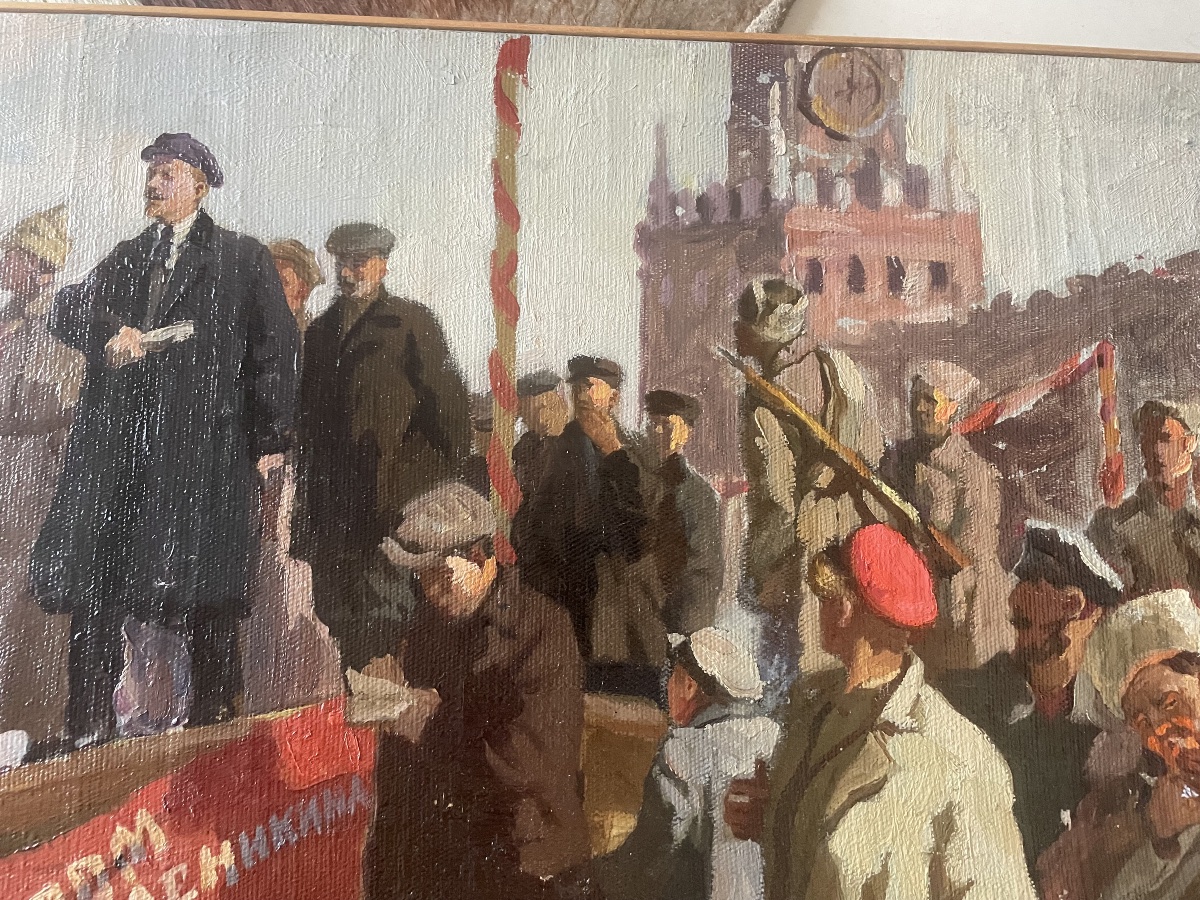Tableau russe : Rassemblement populaire de Goncharov  Grigori   -photo-3