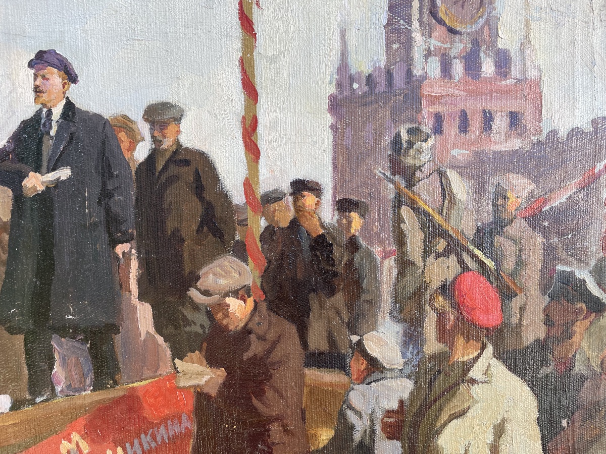 Tableau russe : Rassemblement populaire de Goncharov  Grigori   -photo-4