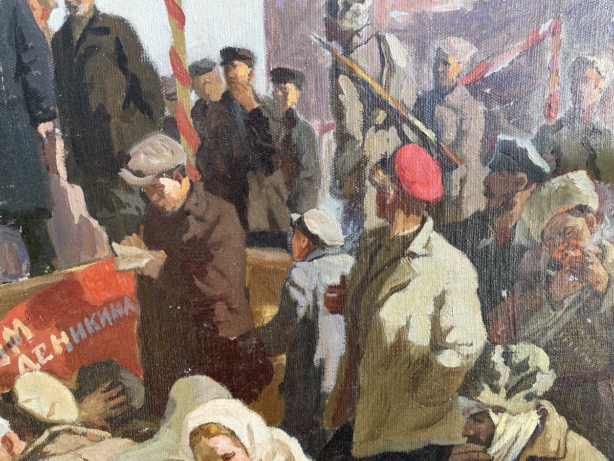 Tableau russe : Rassemblement populaire de Goncharov  Grigori   -photo-6