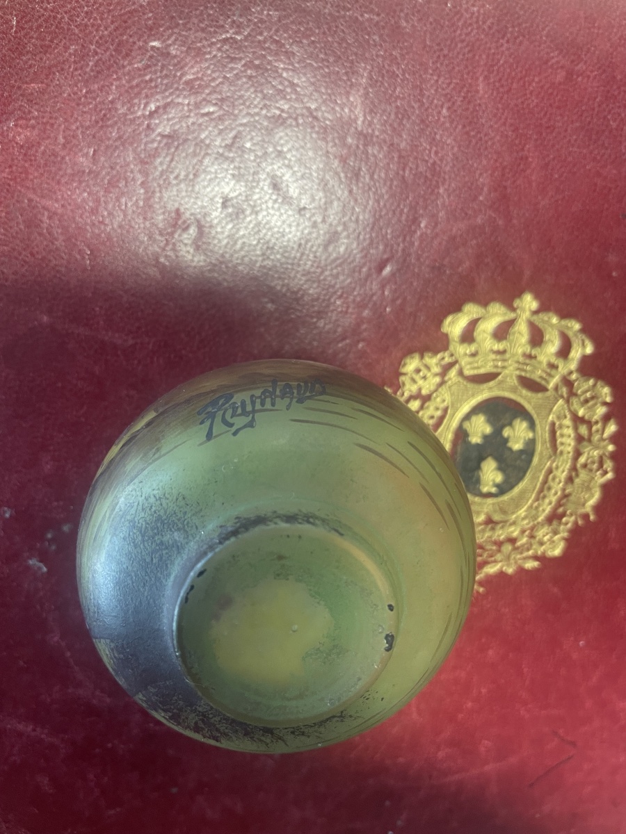 Petit vase en Pâte de verre de peynaud -photo-4