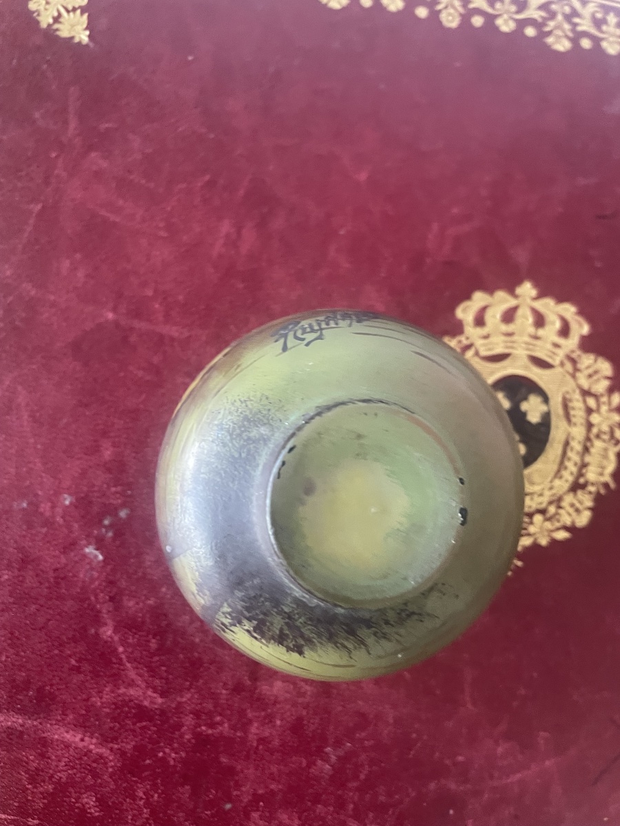 Petit vase en Pâte de verre de peynaud -photo-5