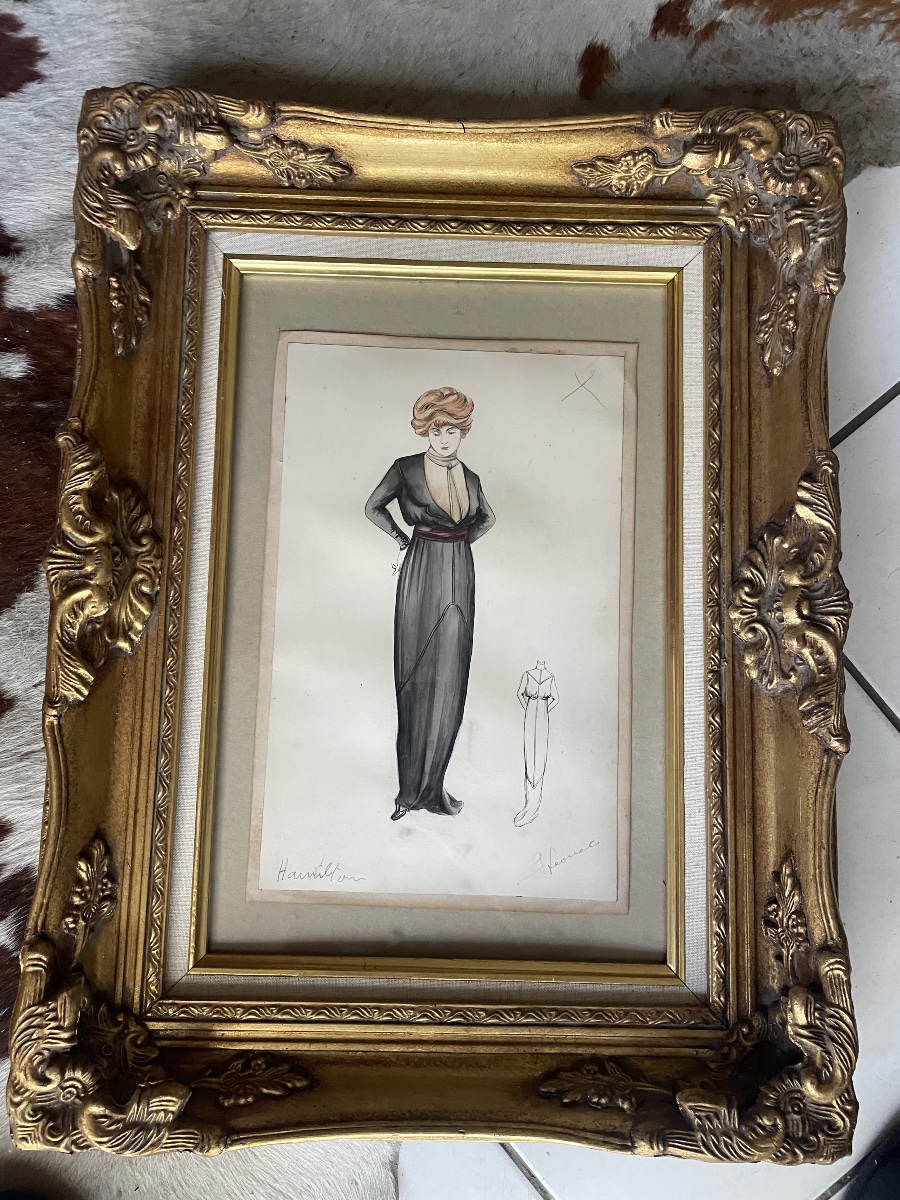Tableau de mode de Georges Leonnec 