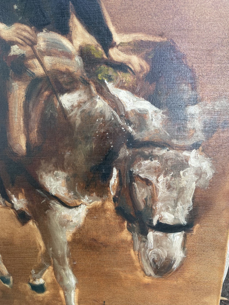 Retour du marché avec bourrico -photo-2