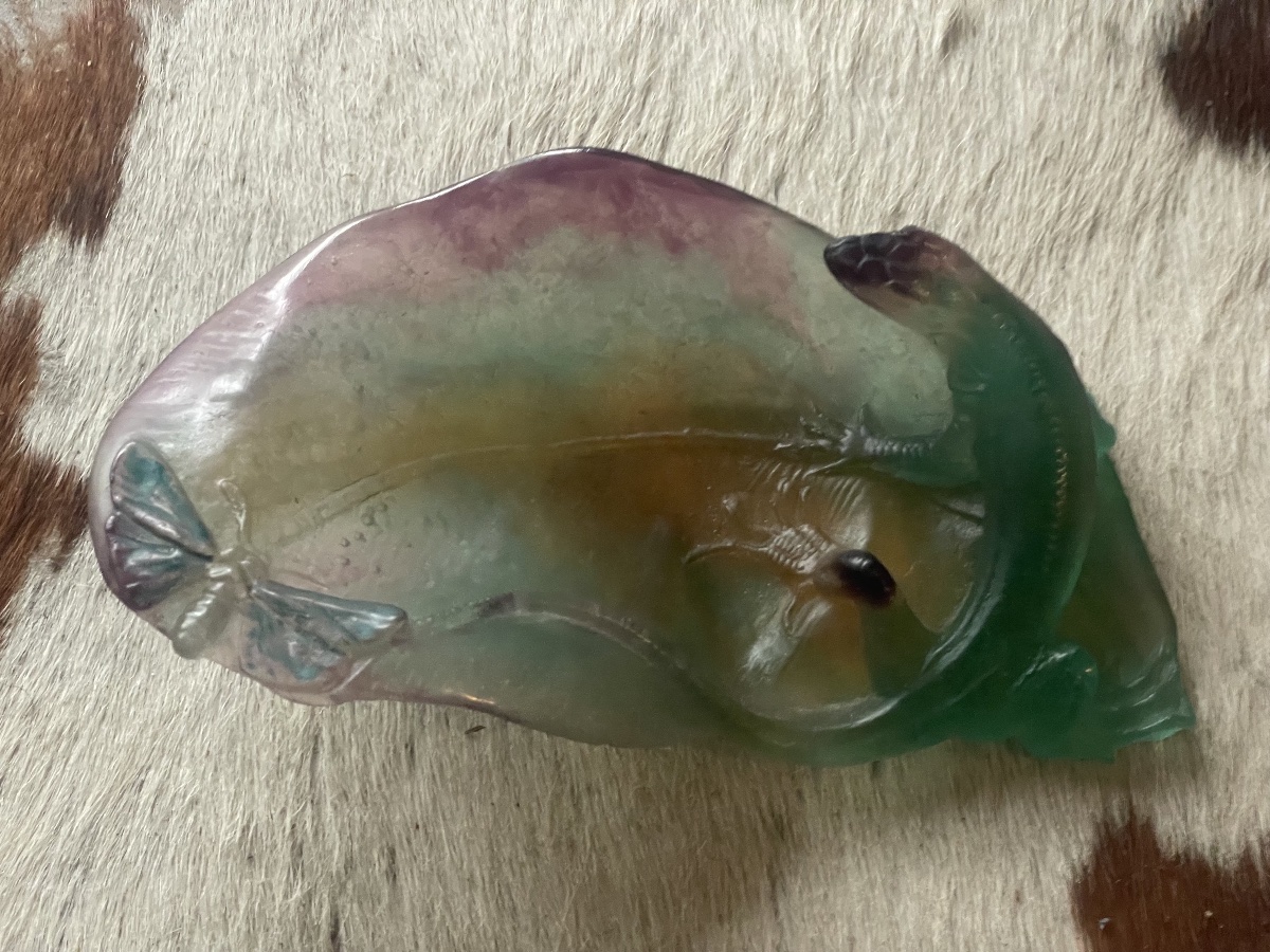 Daum "au Lézard" Glass Paste Trays -photo-1
