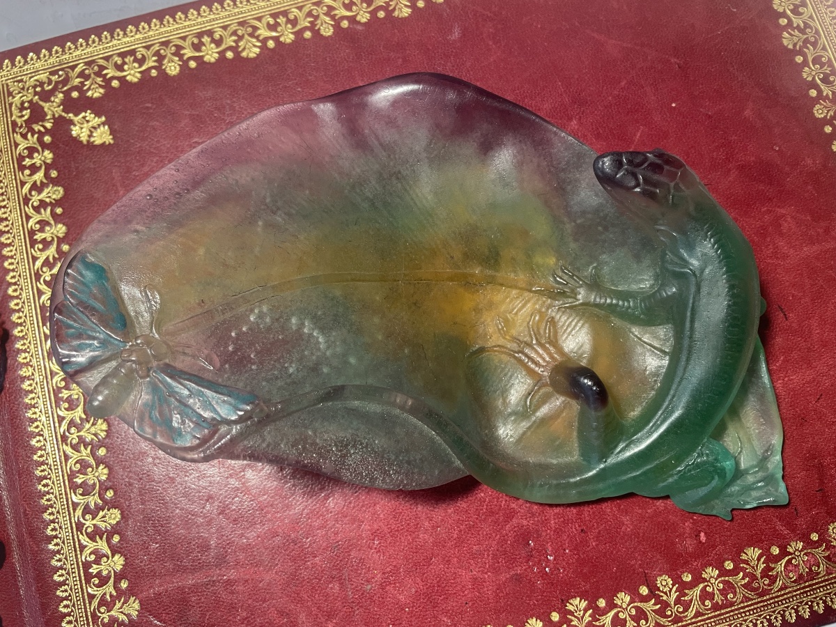 Daum "au Lézard" Glass Paste Trays -photo-7
