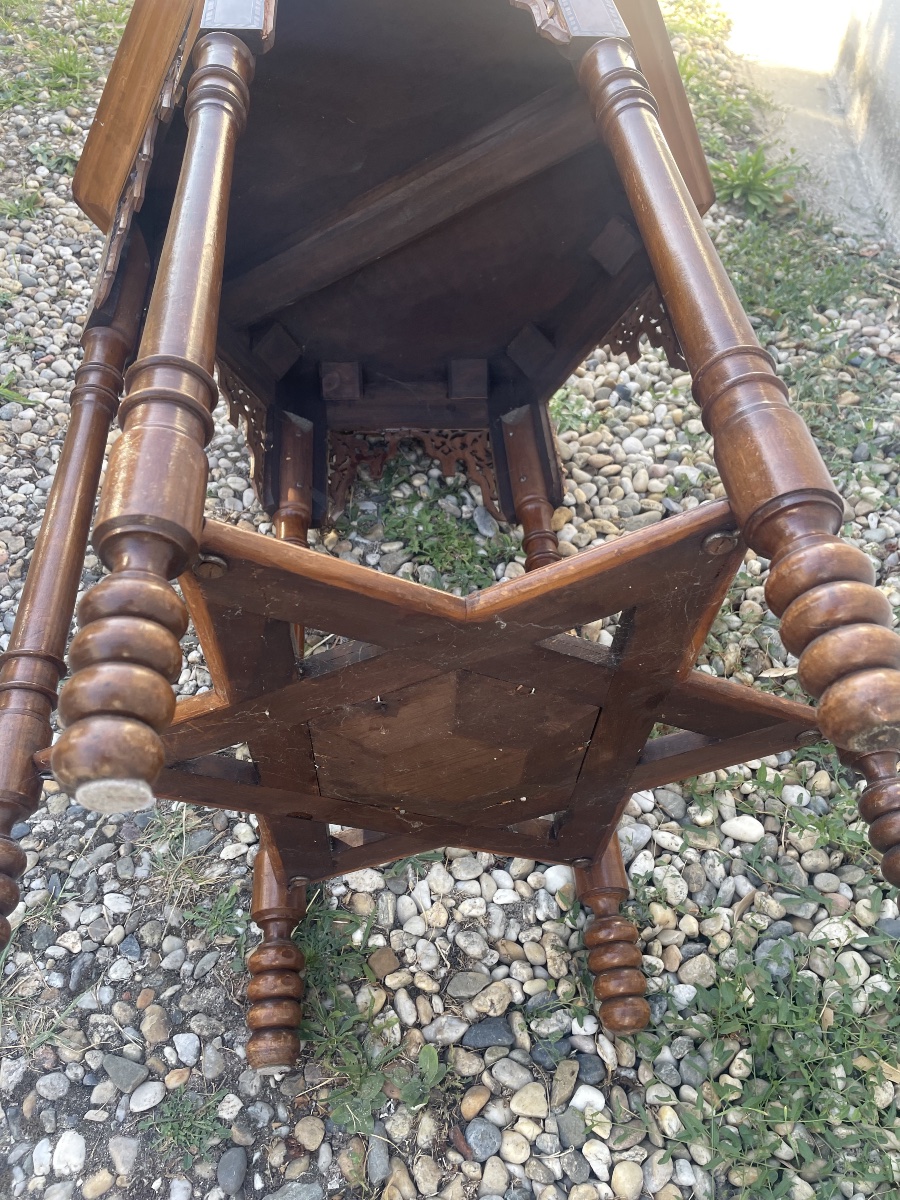 Syrian Marquetry Side Table -photo-1