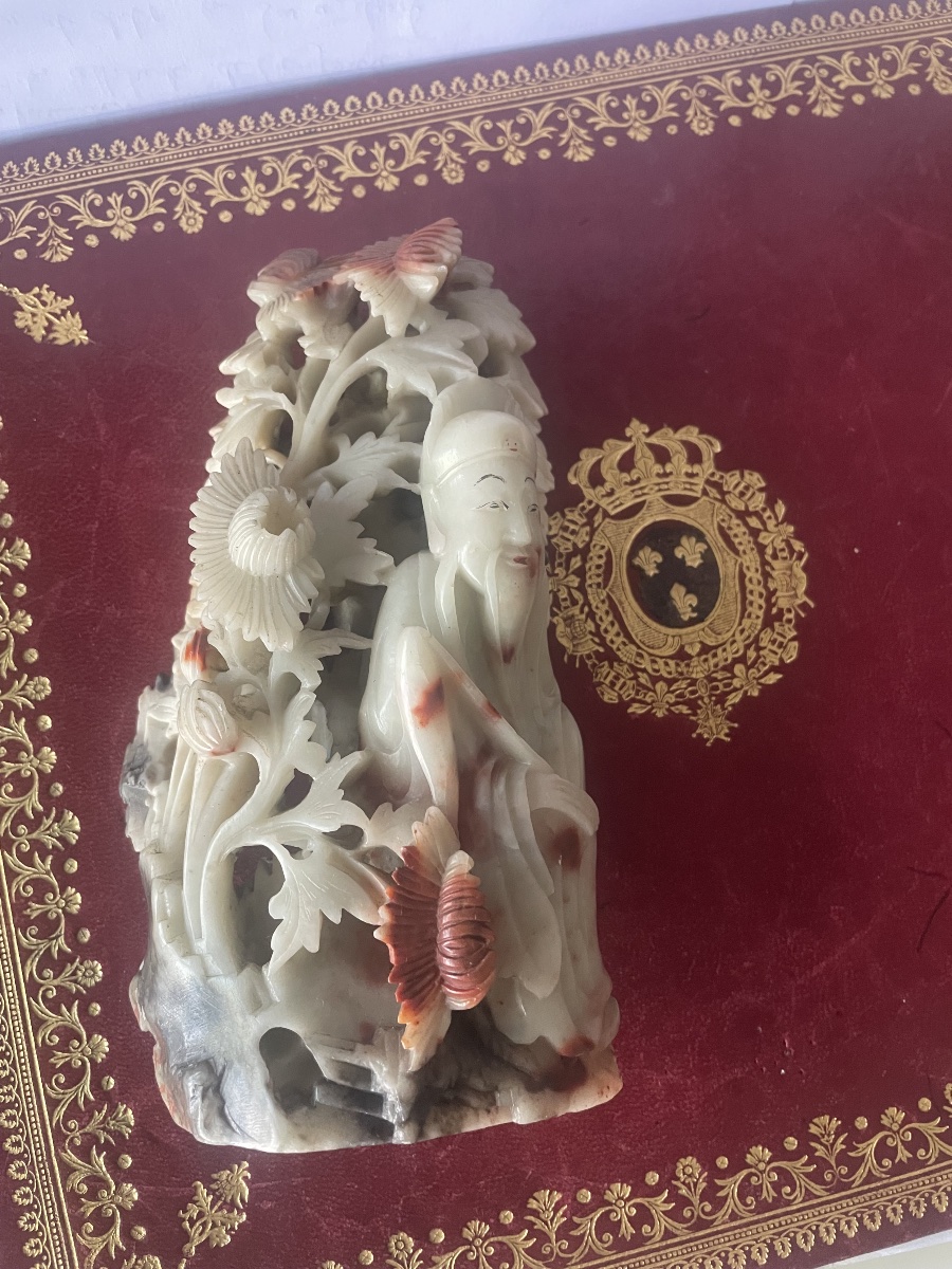 Asian Sculpture Made Of Statite 