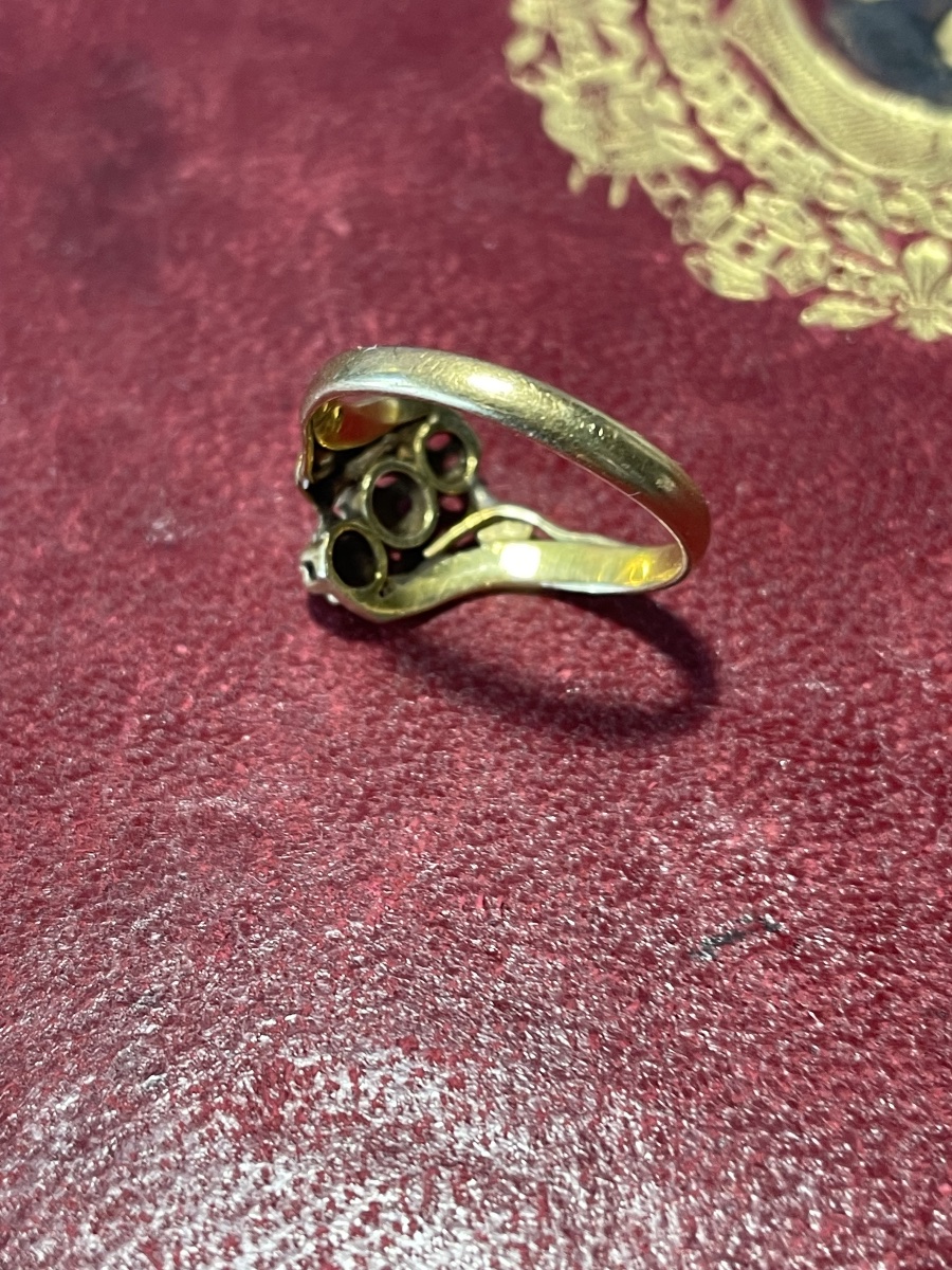 Bague or et perles -photo-1