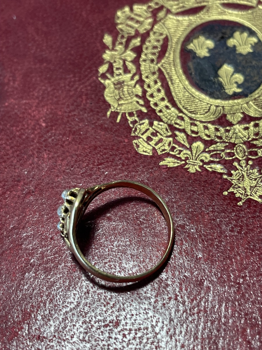 Bague or et perles -photo-2