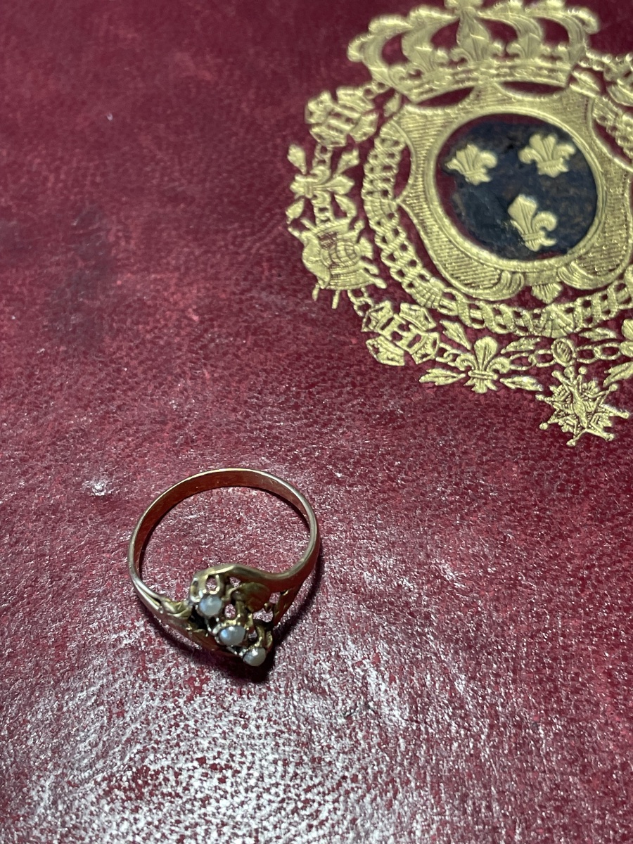 Bague or et perles -photo-4