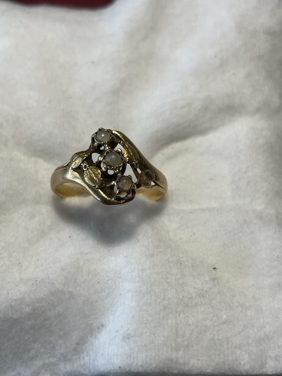 Bague or et perles -photo-5