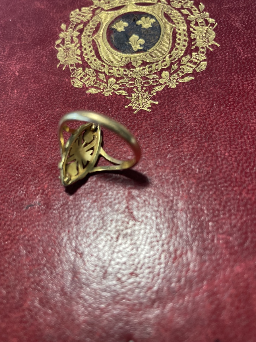 Bague or et grenats -photo-4
