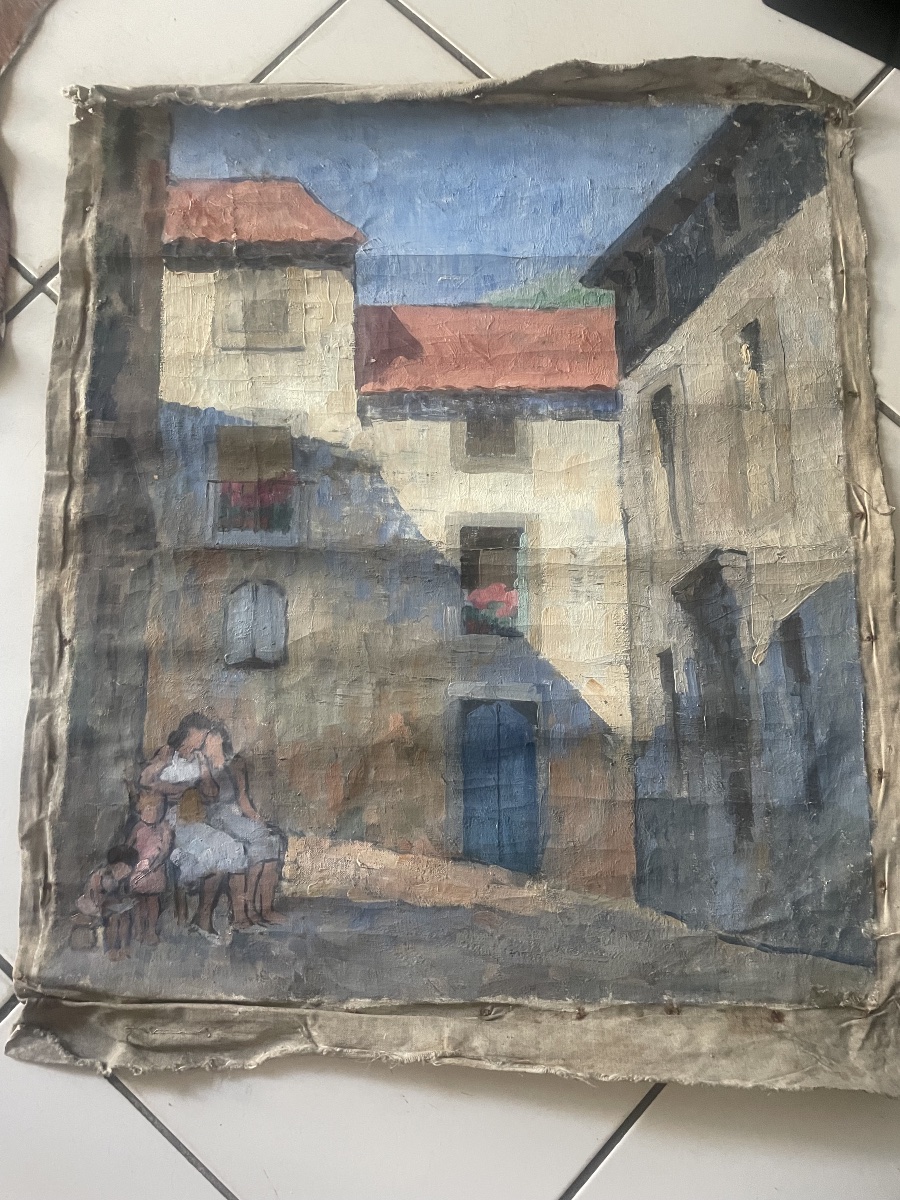 Mères et enfants au village -photo-1