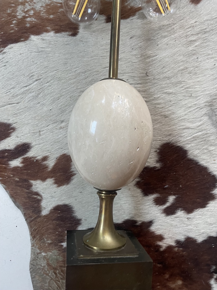 Lampe œuf d’autruche maison Charles -photo-3