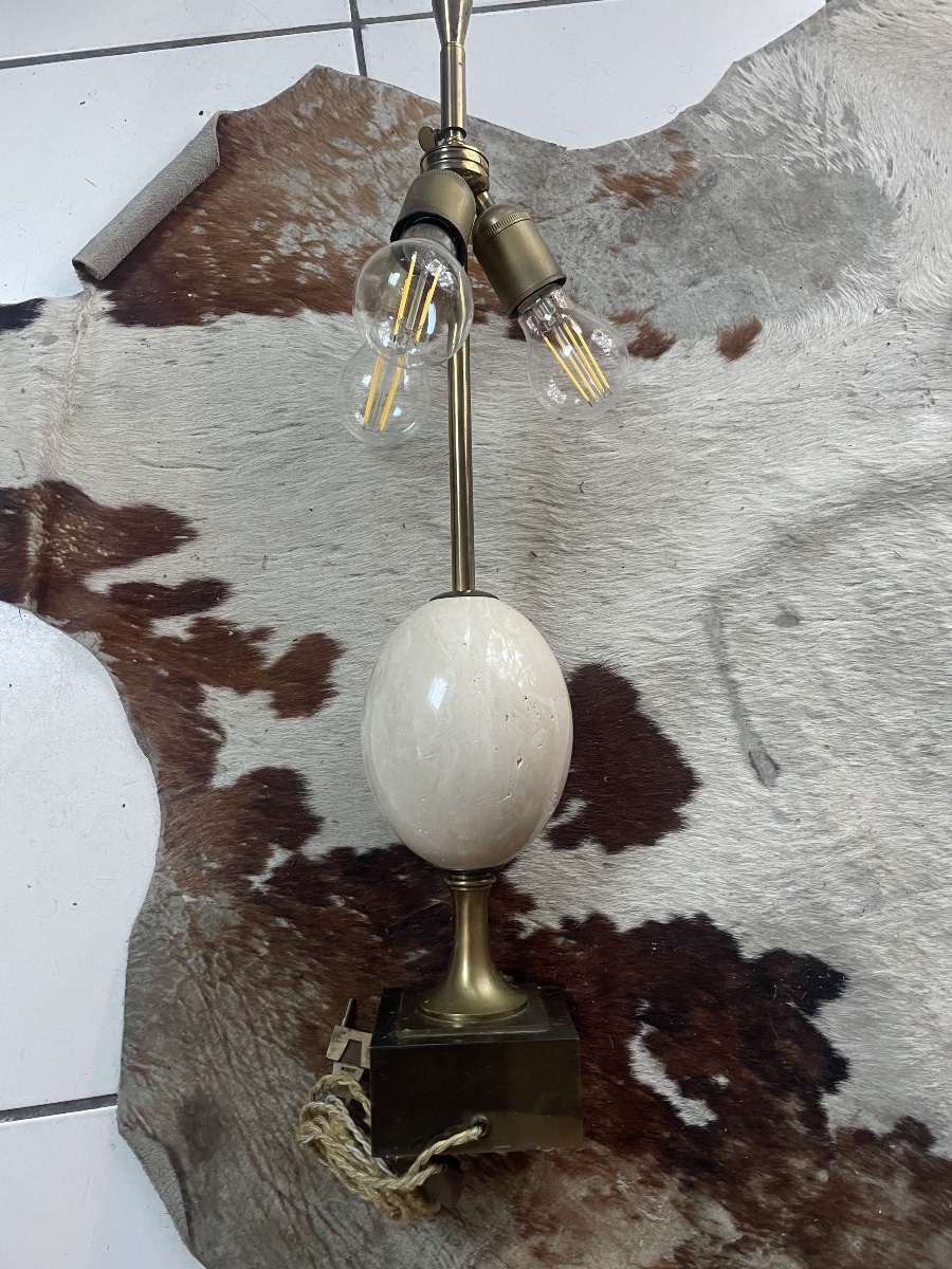 Lampe œuf d’autruche maison Charles -photo-3