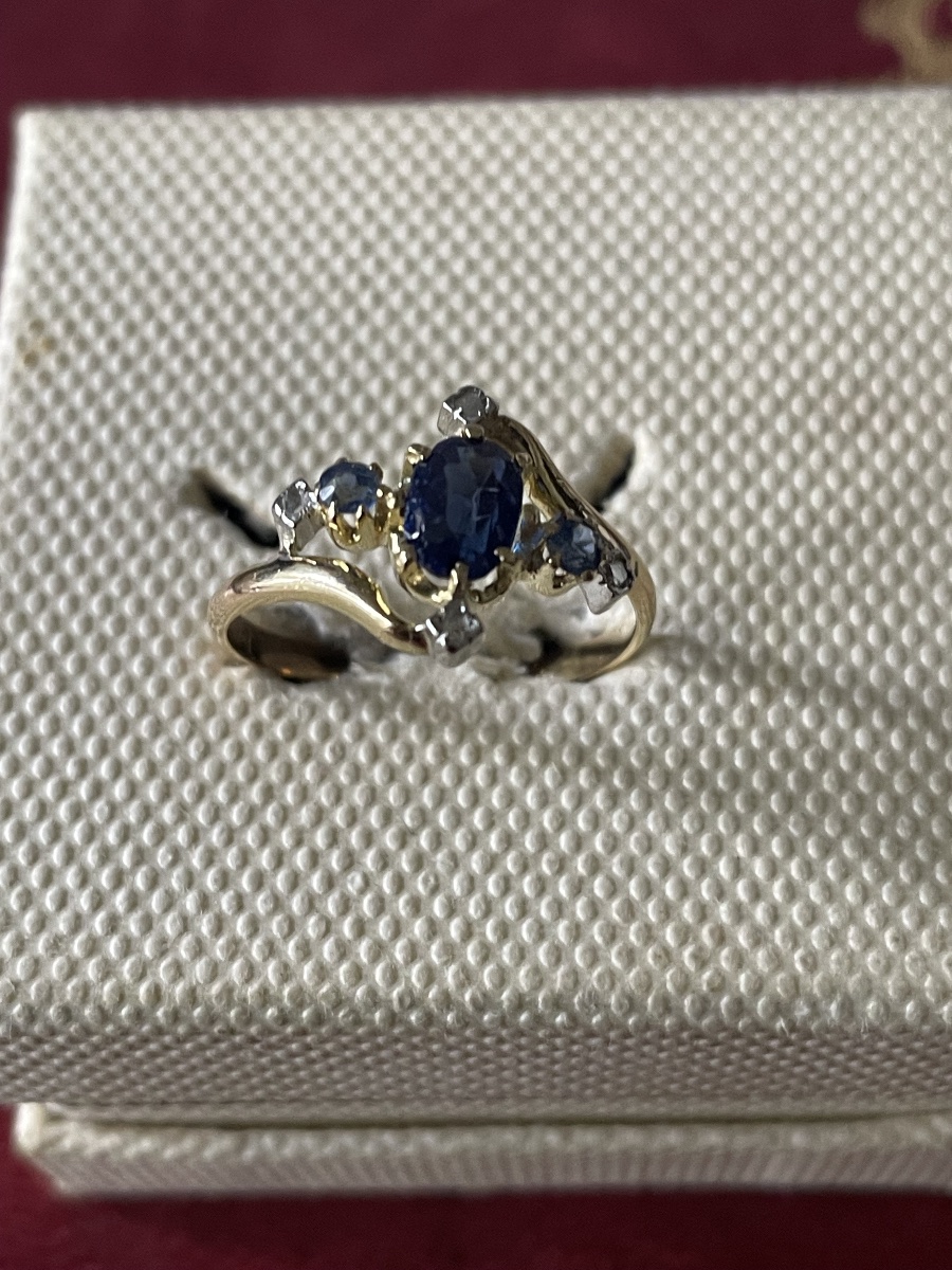 Gold And Rose Diamond Ring -photo-3