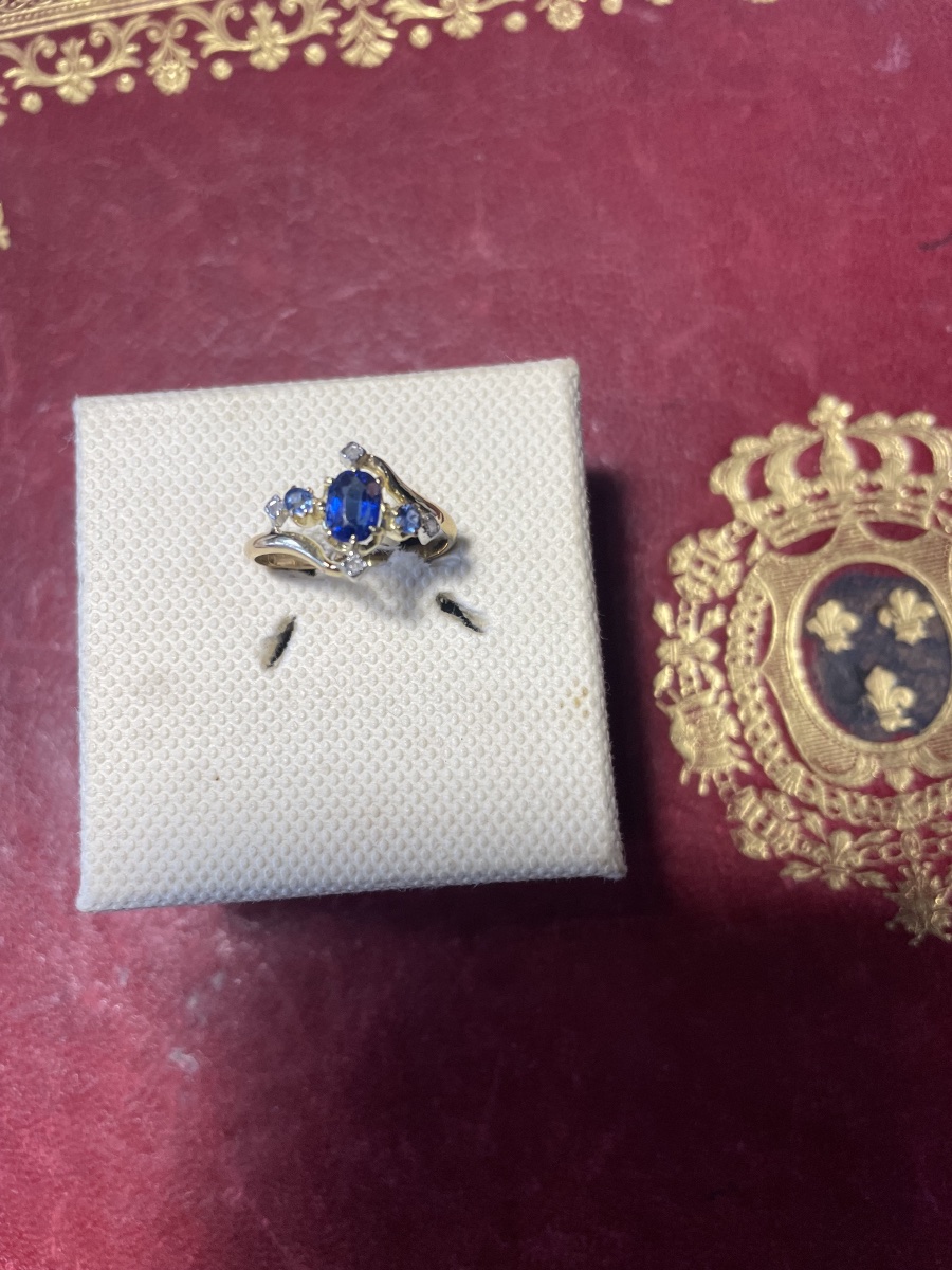 Gold And Rose Diamond Ring -photo-6