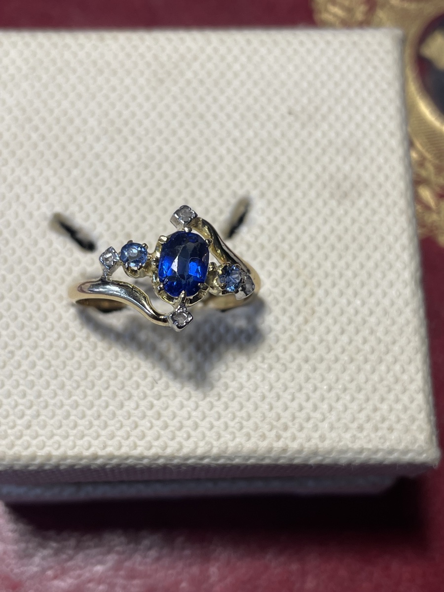 Gold And Rose Diamond Ring 