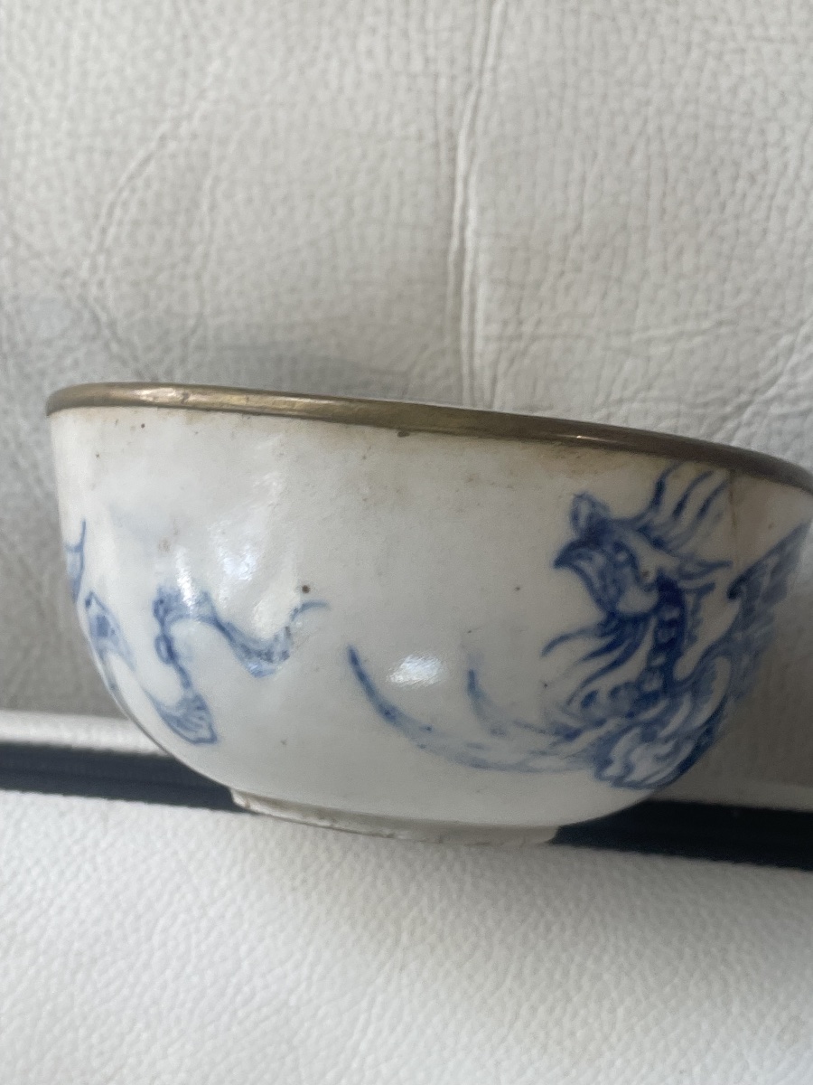 Coupelle asiatique au dragon porcelaine -photo-6