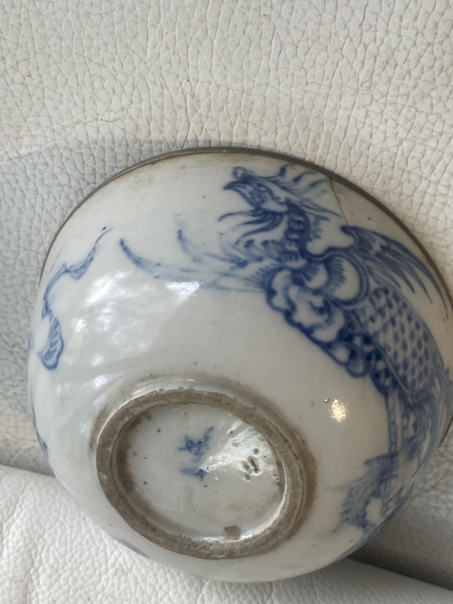 Coupelle asiatique au dragon porcelaine -photo-8