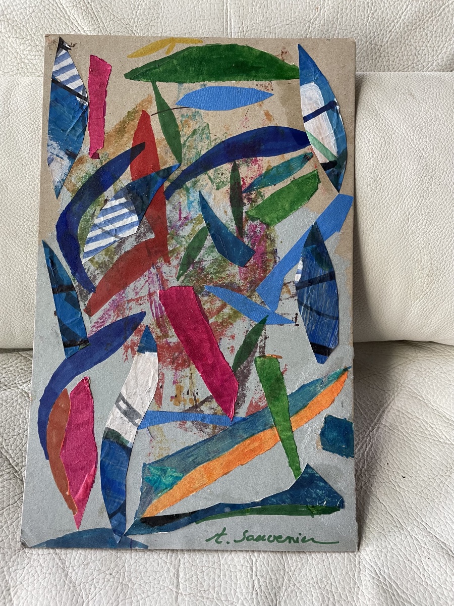 Tableau collages de Sauvenier Albert -photo-1