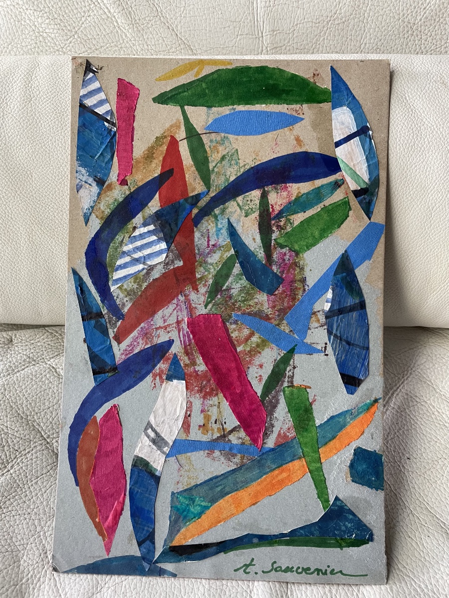 Tableau collages de Sauvenier Albert -photo-5