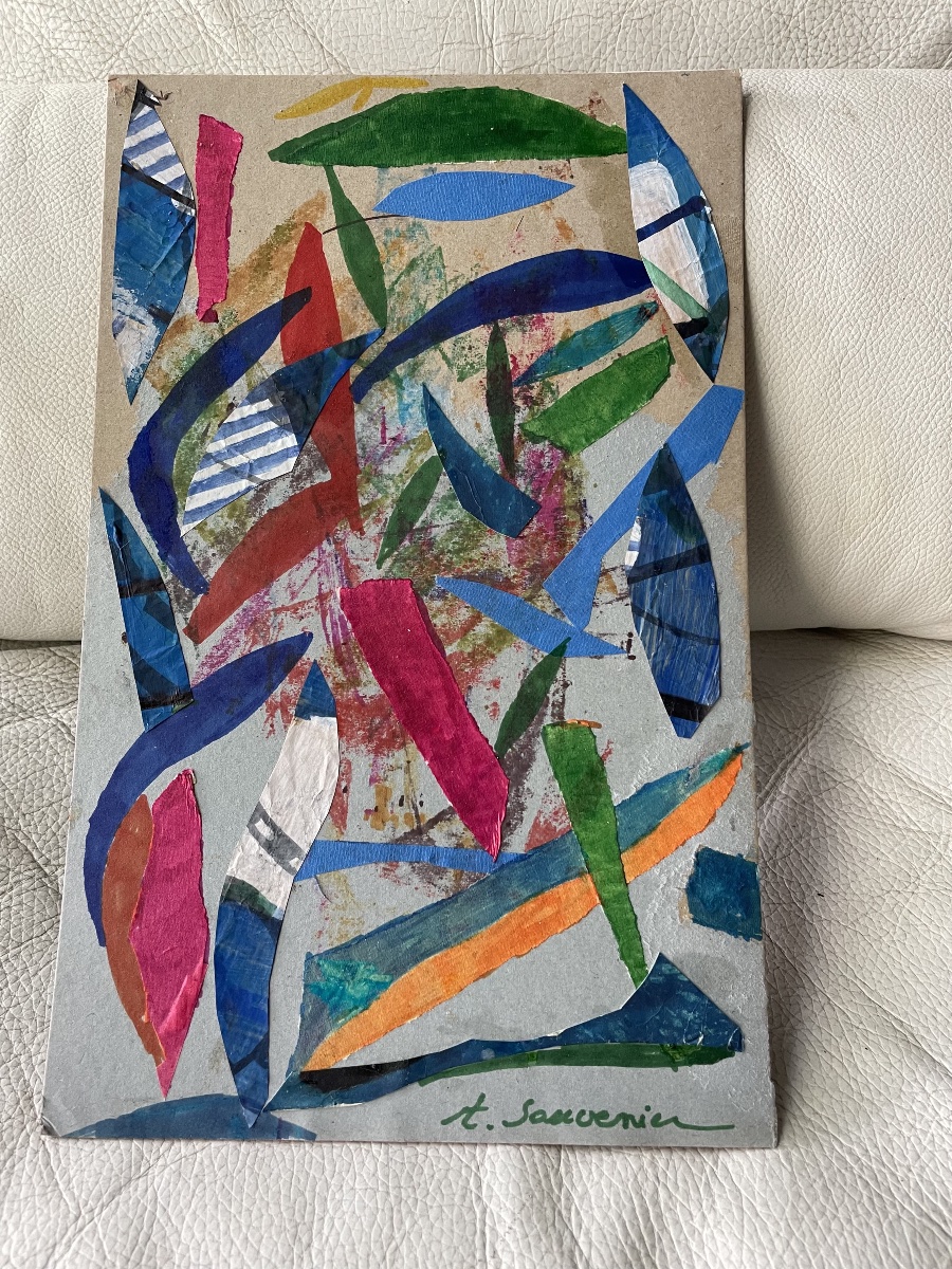 Tableau collages de Sauvenier Albert -photo-6
