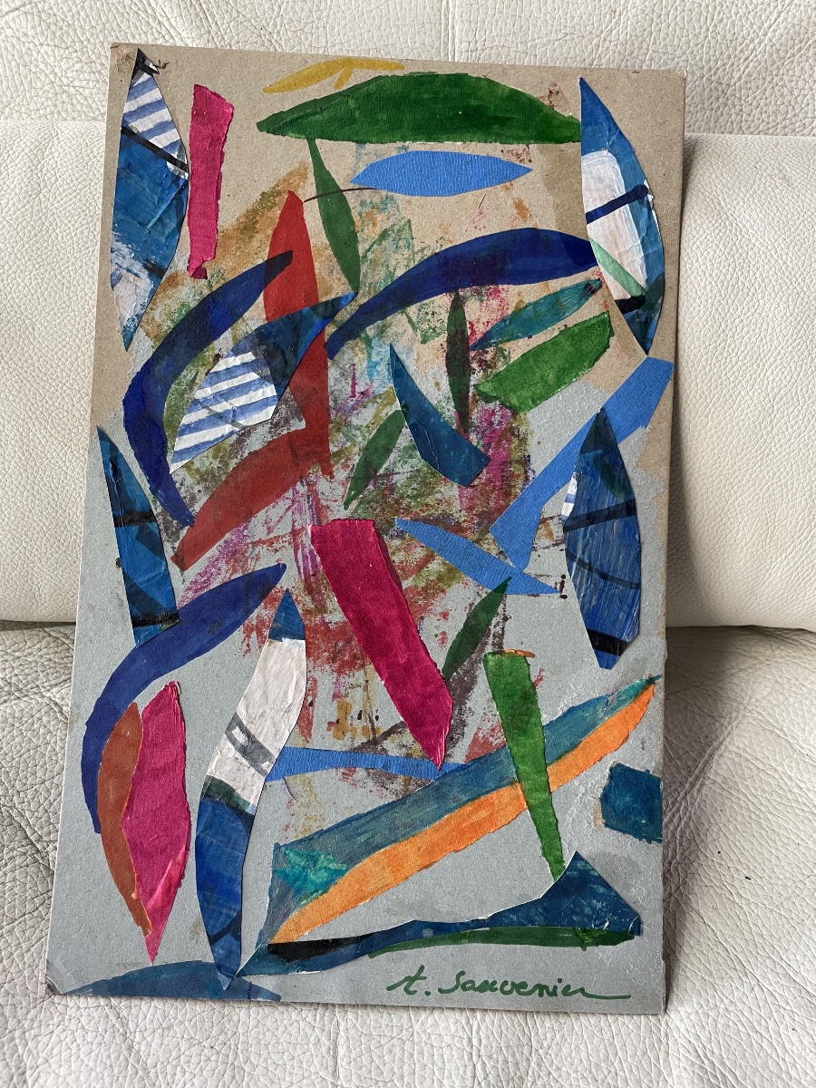 Tableau collages de Sauvenier Albert 