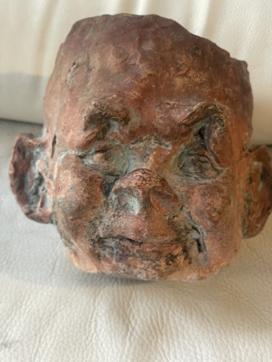 Pot de Tête d’enfant  en terre cuite 