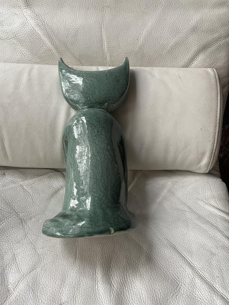 Le chat sculpture ceramique Vallauris -photo-3