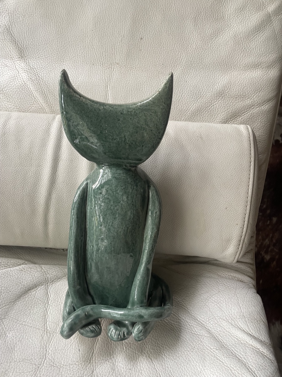 Le chat sculpture ceramique Vallauris -photo-6