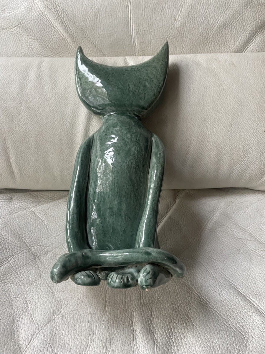 Le chat sculpture ceramique Vallauris -photo-7