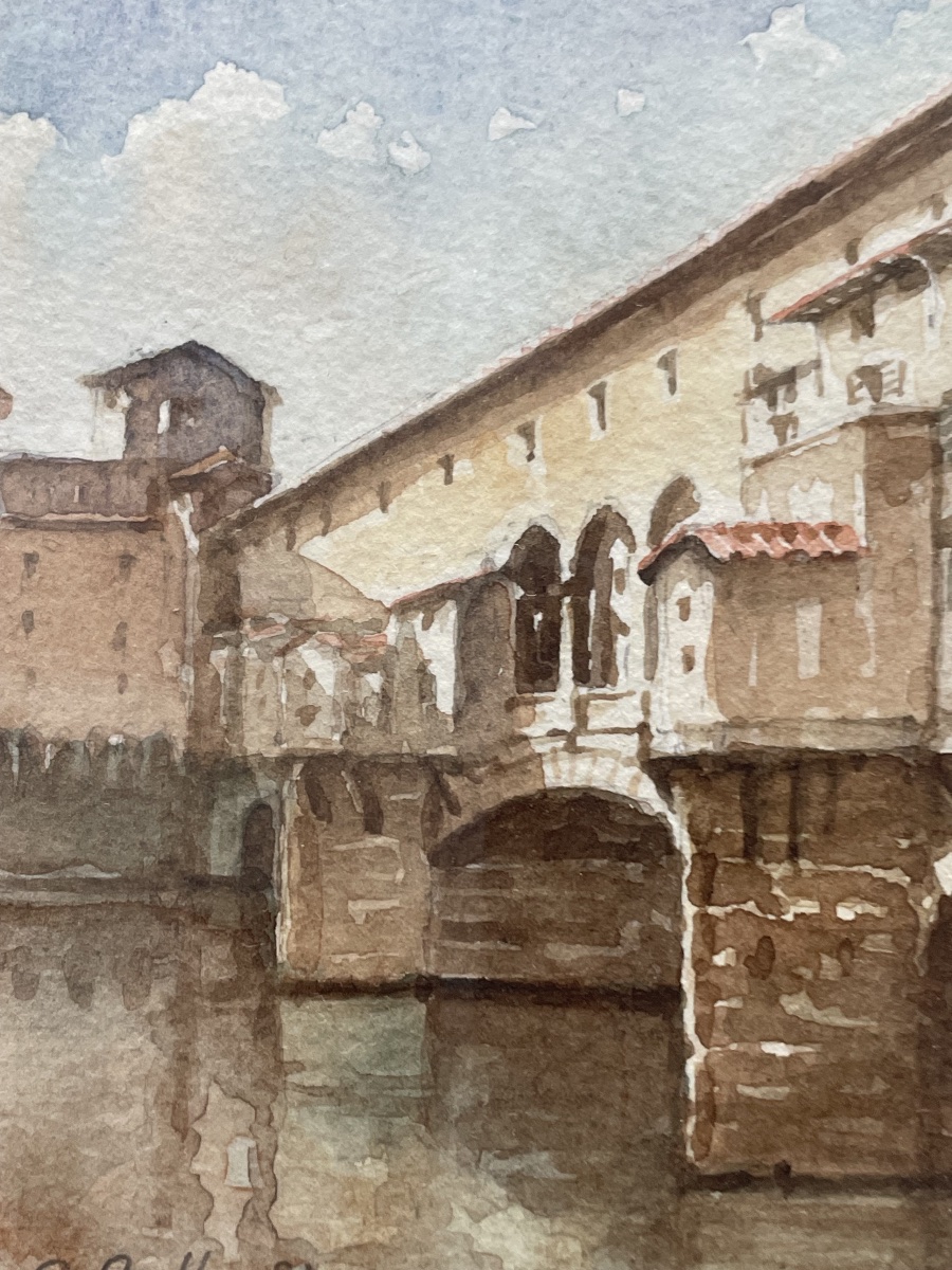 Aquarelle le pont -photo-4
