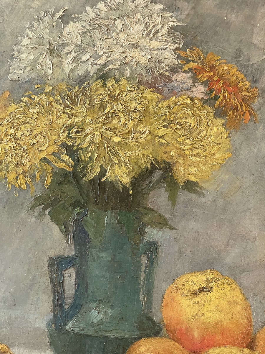 Pommes et fleurs de Charles Heberer -photo-4