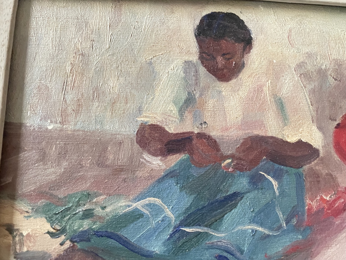 Malagasy Women Who Mend Fishing Nets  -photo-4