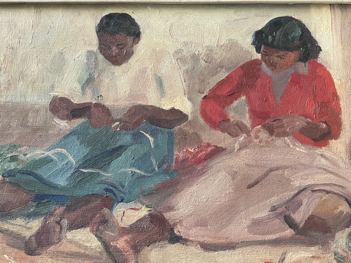 Malagasy Women Who Mend Fishing Nets  -photo-3