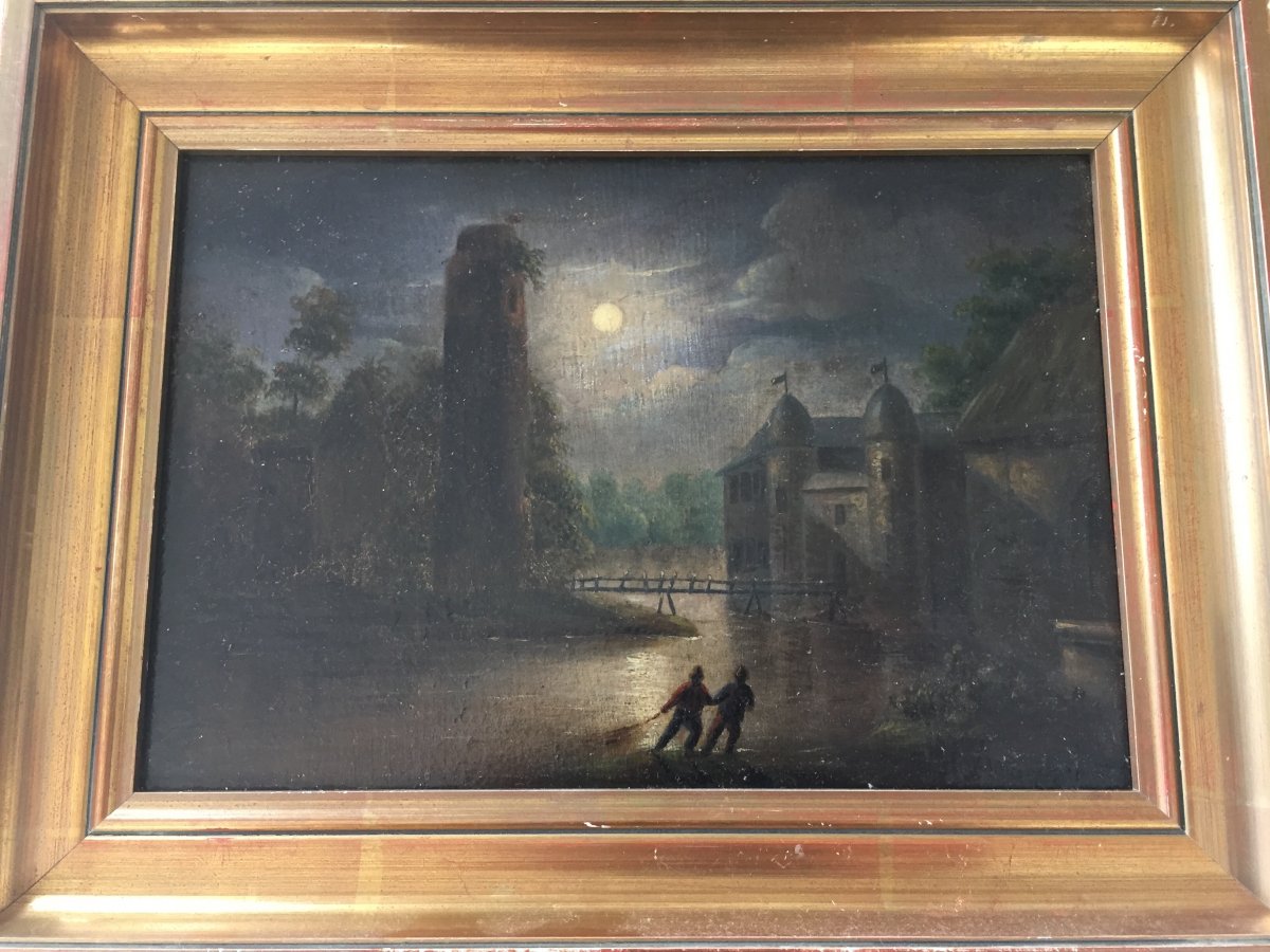 Pêcheurs Au Clair De Lune .-photo-3