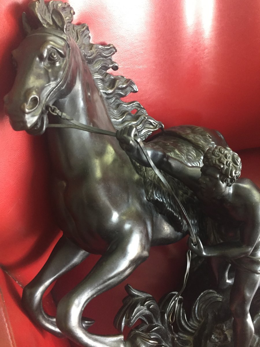 Bronze Coustou: Horses Of Marly The African-photo-1