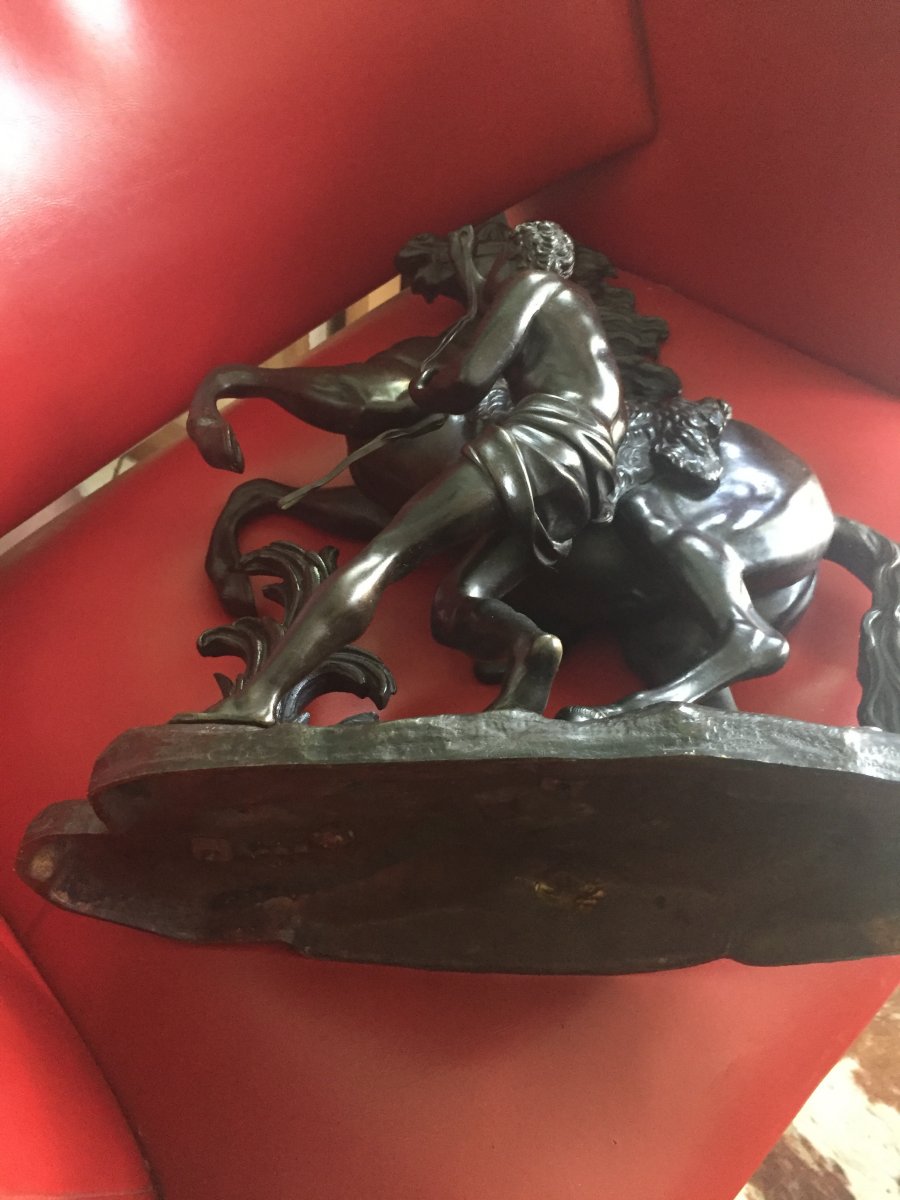 Bronze Coustou: Horses Of Marly The African-photo-5