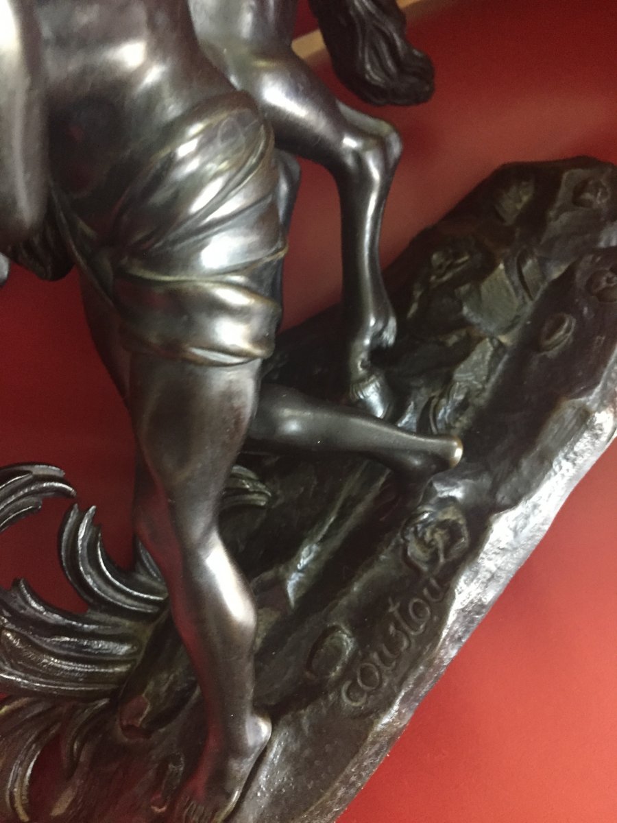 Bronze Coustou: Horses Of Marly The African-photo-6
