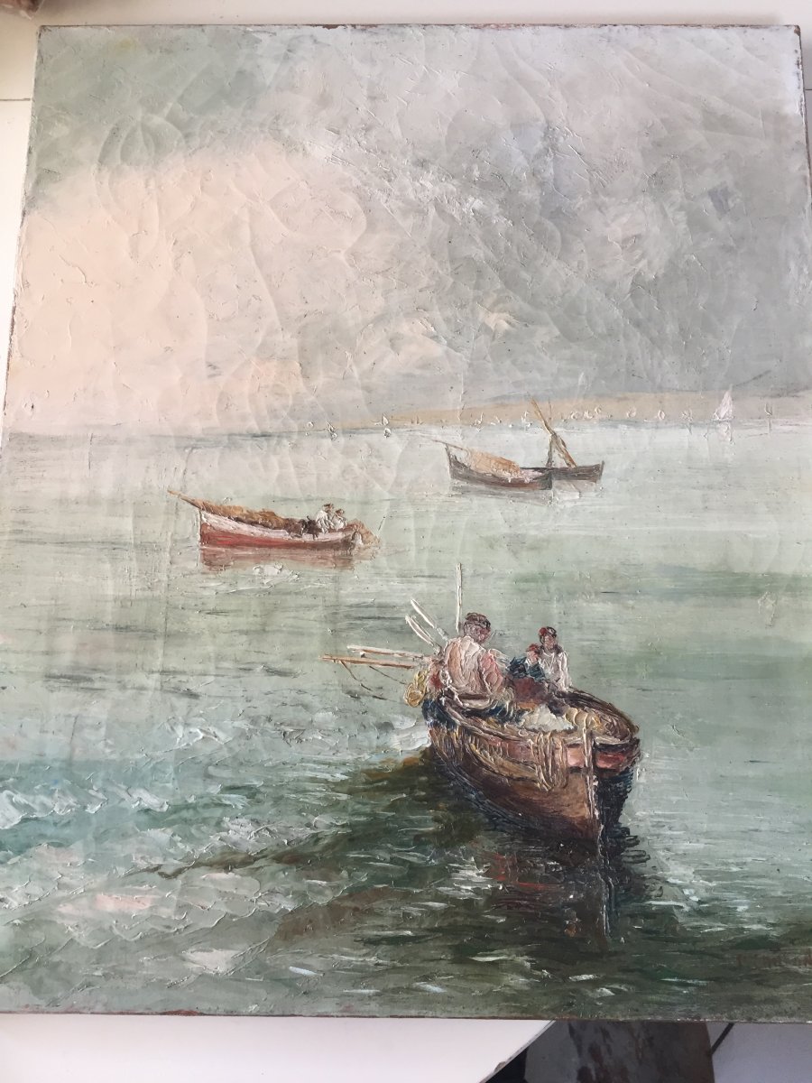 Barques Et Pêcheurs Méditerranéens -photo-3