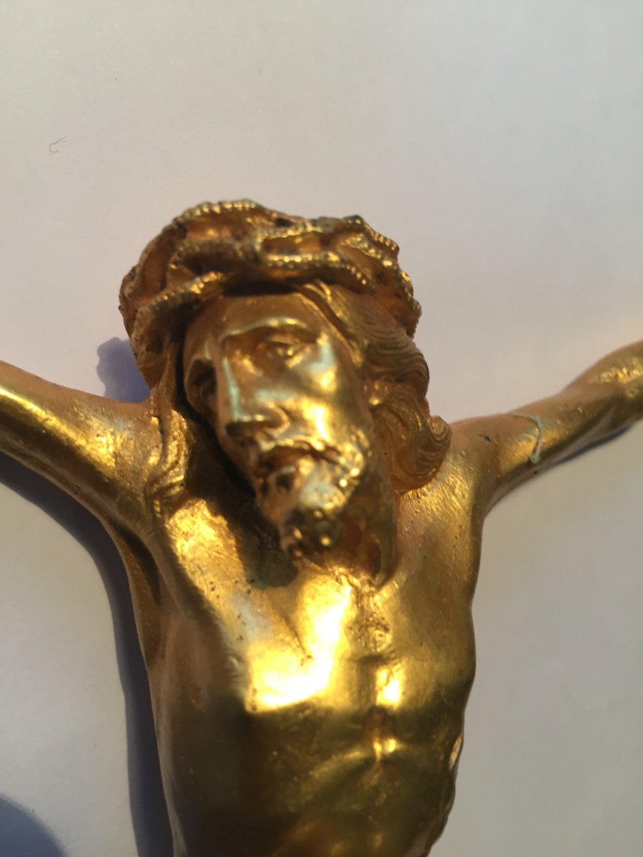 Christ In Gilt Bronze XIXth-photo-2