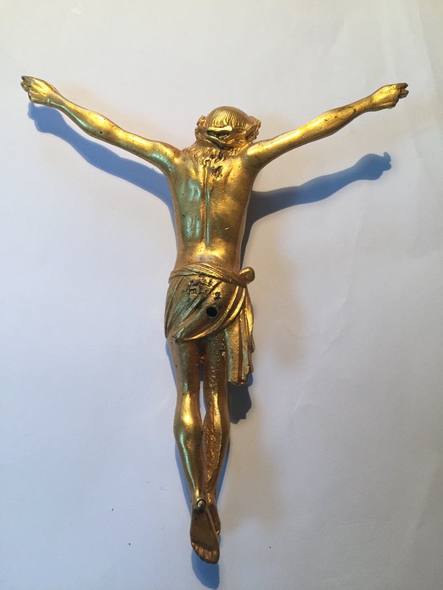 Christ In Gilt Bronze XIXth-photo-4
