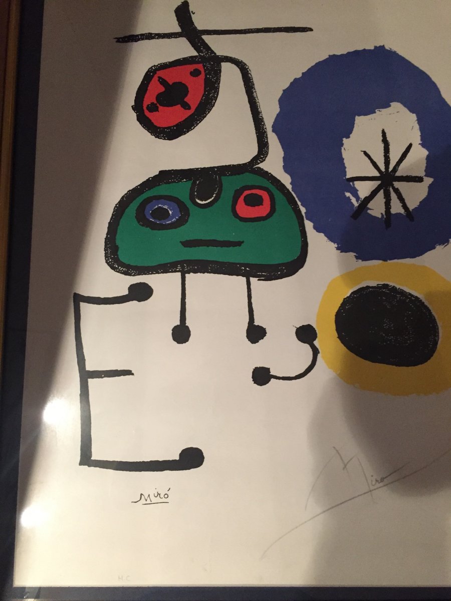 Lithograph De Miro Hc Signed-photo-2